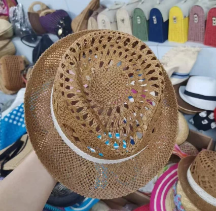 Prozračni papirnati šuplji ljetni šešir