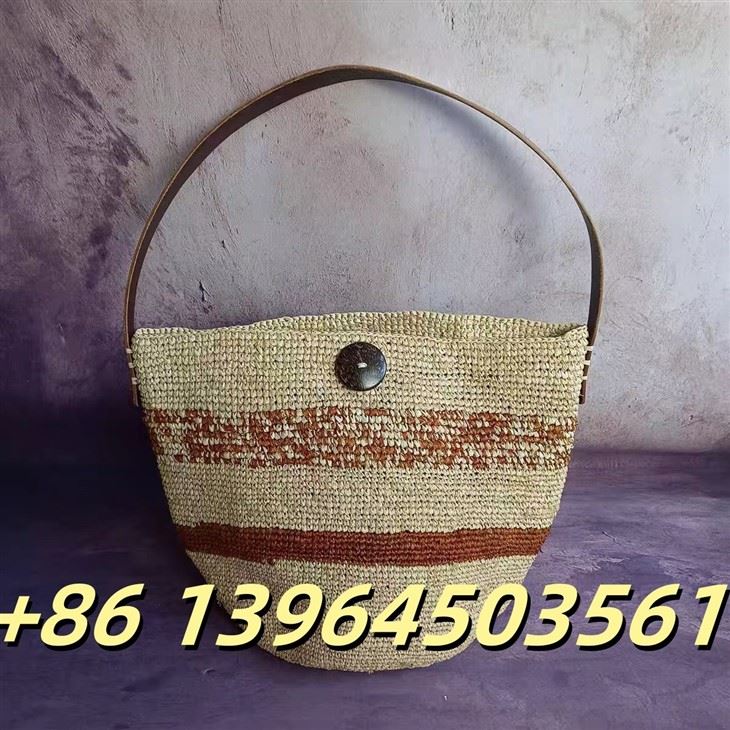 Ručno tkana ramena Raffia torba