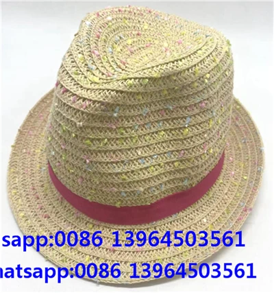 Šareni od slame papir fedora sunčana šešir