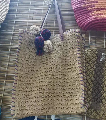 Heklana papirnata ženska ljetna velika torba