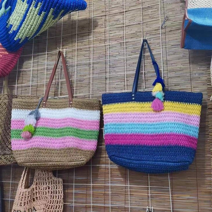 Šarena duga ženska velika torba za plažu