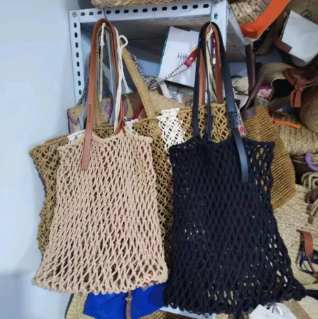 Pamučno uže šuplje ženske torba za plažu