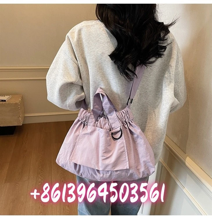Recyled Purple Nylon Bags factory