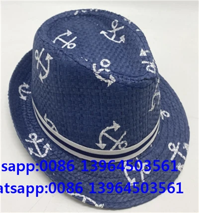 Sidro tiskani papirnati slamka fedora šešir