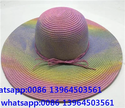 Šareni Big Brim Women Summer Hat